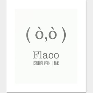 Flaco as a typography emoji Posters and Art